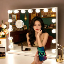 Gift Her Illuminated LED Bulb Hollywood Vanity Desk Light Up Make-Up Mirror UK