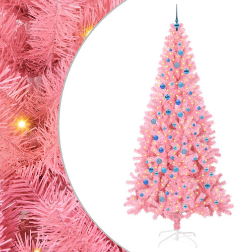 VidaXL vidaXL Christmas Tree Pink 240 cm PVC 1