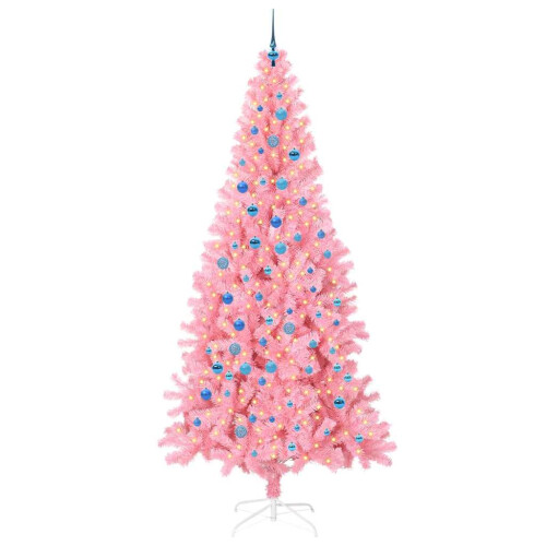 VidaXL vidaXL Christmas Tree Pink 240 cm PVC 2