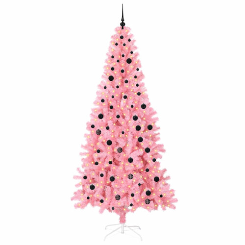 VidaXL vidaXL Christmas Tree Pink 240 cm PVC 2