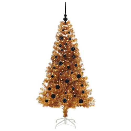 VidaXL vidaXL Christmas Tree Gold 150 cm PET 2