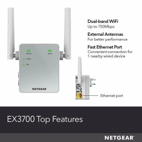 Netgear WiFi Range Extender Signal Booster 5G Network NETGEAR Internet Wireless Repeater 2