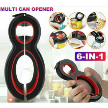6 in 1 Multi Opener, Stainless Steel Manual Jar Opener, Non-Slip Open Sesame New
