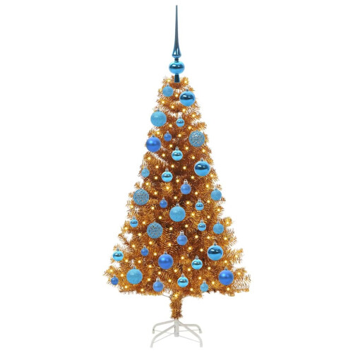 VidaXL vidaXL Christmas Tree Gold 120 cm PET 2