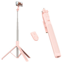 RISEOFLE Phone Tripod & Selfie Stick, 180cm Aluminum All in One Extendable Tripod for Smartphone, Portable Travel Tripod Stand with Wireless