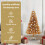 VidaXL vidaXL Christmas Tree Gold 120 cm PET 6