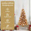 VidaXL vidaXL Christmas Tree Gold 120 cm PET 6