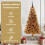 VidaXL vidaXL Christmas Tree Gold 150 cm PET 6