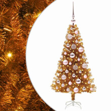 vidaXL Christmas Tree Gold 120 cm PET