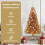 VidaXL vidaXL Christmas Tree Gold 150 cm PET 6