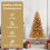 VidaXL vidaXL Christmas Tree Gold 120 cm PET 6