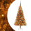 VidaXL vidaXL Christmas Tree Gold 150 cm PET 2
