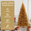 VidaXL vidaXL Christmas Tree Gold 180 cm PET 6