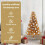 VidaXL vidaXL Christmas Tree Gold 120 cm PET 6