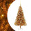 VidaXL vidaXL Christmas Tree Gold 120 cm PET 2