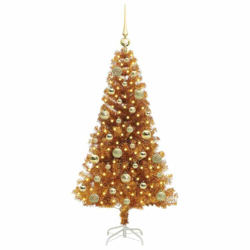VidaXL vidaXL Christmas Tree Gold 120 cm PET 2