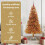 VidaXL vidaXL Christmas Tree Gold 150 cm PET 6