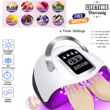 450W UV Nail Lamp Tool 45LED Professional Polish Dryer Gel Acrylic Curing Lights