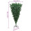 VidaXL vidaXL Upside-down Artificial Pre-lit Christmas Tree with Ball Set PVC 4