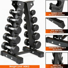 Hex Dumbbell 6 Tier Rack Storage Stand Tree Home Gym fitnes