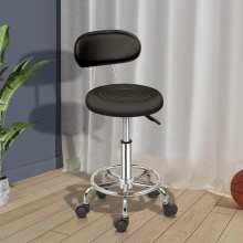 Salon Chair Adjustable 360Â Swivel Stool Round Bar Stool Beauty Workshop Office