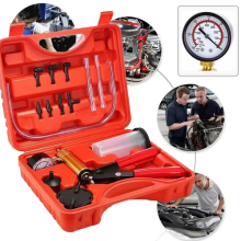 Hand Held Vacuum Pump Brake Clutch Bleeder Set Tester Tool Pressure Gauge Kit