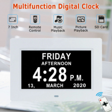 Digital Day Calendar Clock for Memory Loss Elderly Seniors Dementia Alzheimers `