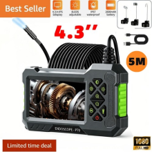 4.3'' 1080P Industrial Endoscope Camera 5m Screen Borescope Inspection Camera ~