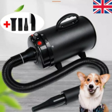 High Power Dog Cat Dryer Pet Hair Dryer Grooming Hairdryer Fur Blower Blaster UK
