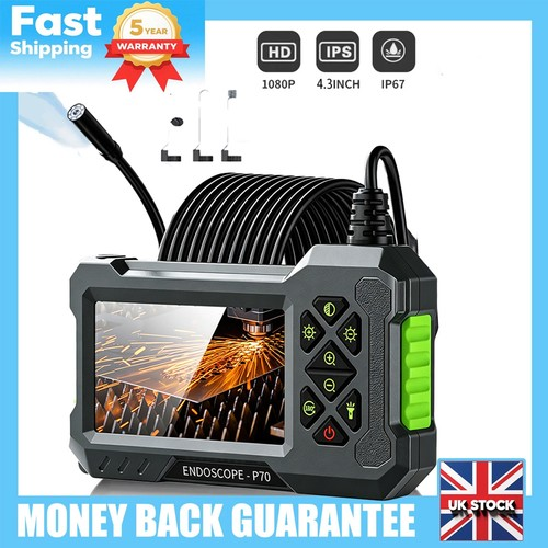 Industrial Endoscope Camera 4.3" LCD Screen Borescope Inspection Camera 1080P HD