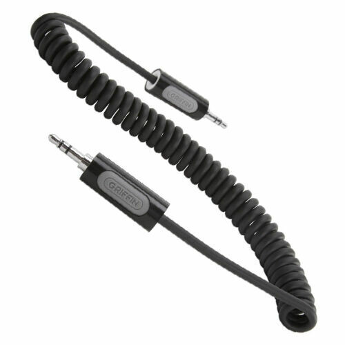Griffin GRIFFIN COILED AUX AUDIO 3.5MM JACK CABLE FOR IPHONE/ANDRIOID | 1.8M - BLACK 2