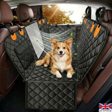 Dog Car Seat Cover Pet Safety protector Mat Rear Back Hammock 600D Waterproof UK