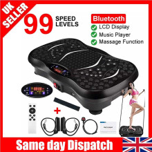 Vibration Plate Exercise Machine Whole Body Workout Massager Fitness Machine