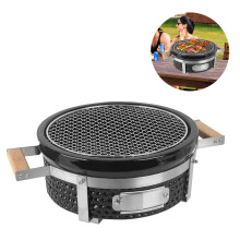 Portable Charcoal BBQ Barbecue Grill Stainless Camping Stove Fit for 3-6 People
