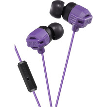Jvc HA-FR202 In-Ear Headphone with 1 Button Remote and Microphone - Violet