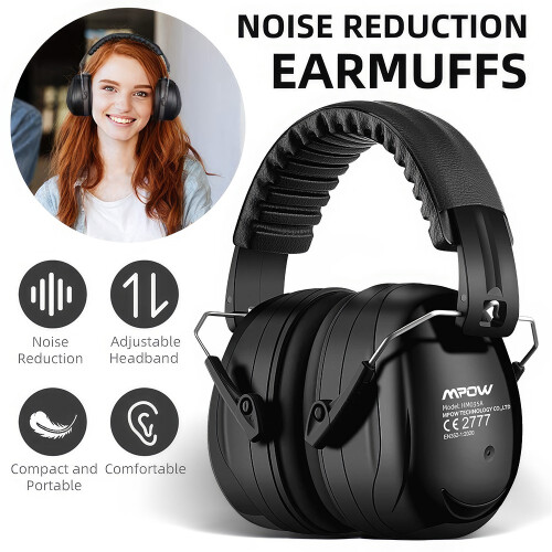 Mpow Mpow Noise Blocking Ear Defenders NRR28dB Hearing Protection Earmuffs Gun Work 2