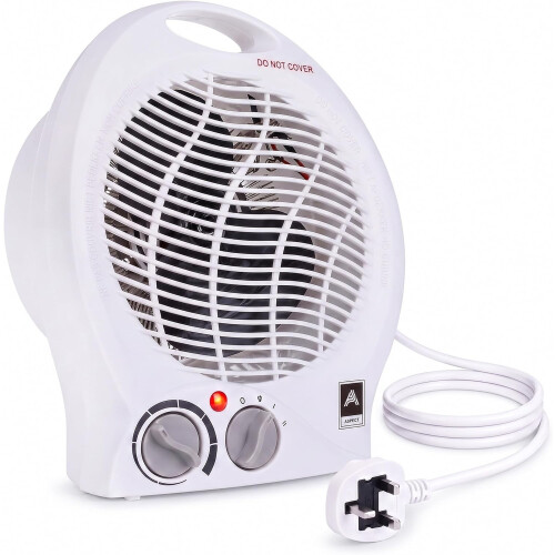 Warmlite 2-in-1 2000W Fan Heater with Cool Air Function, Portable And Lightweight Upright