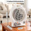 Warmlite 2-in-1 2000W Fan Heater with Cool Air Function, Portable And Lightweight Upright 2
