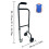 Adjustable Walking Aid Standing Walking Stick Handrail Castors Non-Slip Handle 2