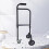 Adjustable Walking Aid Standing Walking Stick Handrail Castors Non-Slip Handle 3