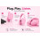 Roxel Roxel RX-90C USB-C Wired Headphones, Mic & Inline Control, 1.5m Cable, Pink 2