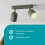 EGLO Eglo Spotlight bar Tilston, Light Fitting with 2 Flexible Spots 2