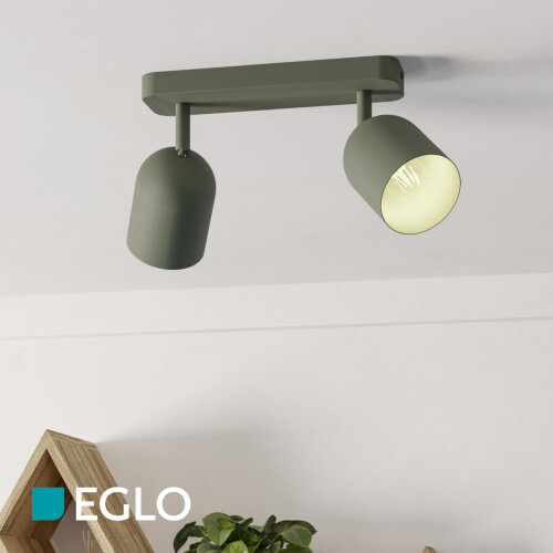 EGLO Eglo Spotlight bar Tilston, Light Fitting with 2 Flexible Spots 2