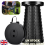 Folding Stool Portable Black, Adjustable Telescopic Seat for Hiking Camping UK 1