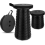 Portable Folding Stool 150kg Black, Heavy Duty Telescopic Space Saving Seat UK 1