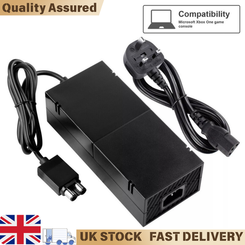 XBOX One Power Supply Replacement, AC Adapter Brick Charger UK Plug for Console