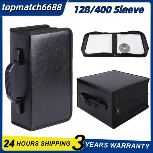 128/400PCS CD DVD Ray Disc Carry Case Holder Protector Storage Bag Wallet Binder