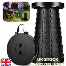 Telescopic Folding Stool Portable, Compact Camping Seat for Outdoor Travel UK