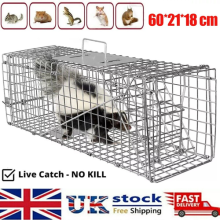 Rat Squirrel Trap Heavy Duty Metal Humane Live Vermin Pest Animal Cage Catcher