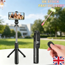Foldable Selfie Stick with Tripod & Bluetooth Remote, 360Â Rotation Phone Holder